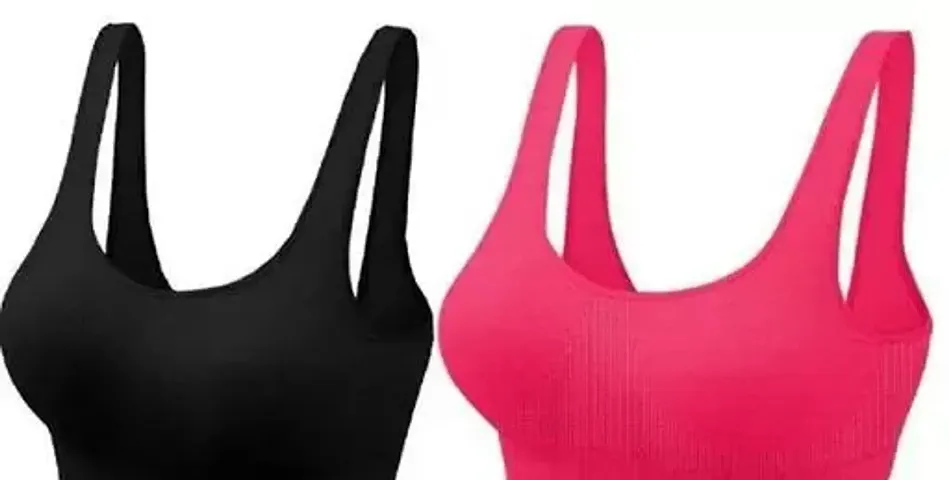 Stylish Fancy Solid Bras For Women Pack Of 2