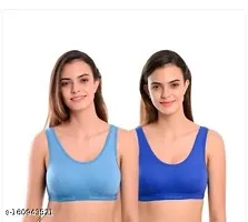 Stylish Cotton Solid Bras For Women Pack Of 3-thumb1