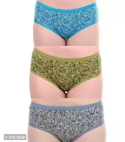 Stylish Fancy Cotton Panty For Women Pack Of 3