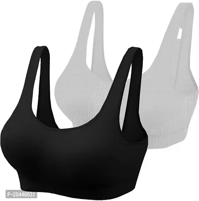 Stylish Cotton Solid Bras For Women Pack Of 4-thumb2