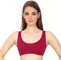 Stylish Cotton Solid Bras For Women Pack Of 3-thumb2