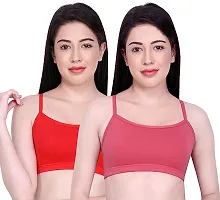 Stylish Fancy Cotton Solid Bras For Women Pack Of 4-thumb4