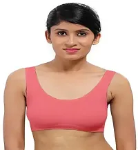 Stylish Fancy Cotton Solid Bras For Women Pack Of 2-thumb1