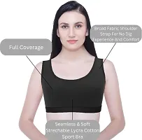 Stylish Fancy Cotton Solid Bras For Women Pack Of 3-thumb3