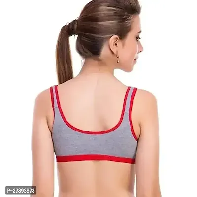 Stylish Running Workout Women  Girls Premium Quality Women Full Coverage  Non padded Multicolor Sports Bra Pack of 3-thumb4