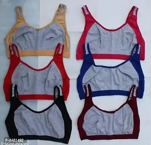 Cotton Blend Sports Bras 