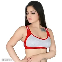 Stylish Running Workout Women Non padded Bra Pack of 3-thumb2