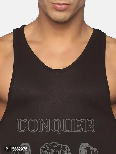 Anax Aesthetics Dry-Tuff Performance Conquer Gym Wear, Sleeveless Gym Stringer, Men's Vest, Gym Vest, Tank Top, Sando Vest-thumb5