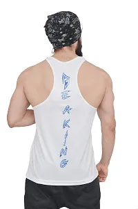 Anax Aesthetics Dry-Tuff Performance Big Logo Gym Wear, Sleeveless Gym Stringer, Men's Vest, Gym Vest, Tank Top, Sando Vest-thumb2