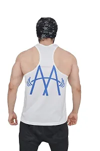 Anax Aesthetics Dry-Tuff Performance Spartan with Dumbell Gym Wear, Sleeveless Gym Stringer, Gym Vest, Men's Vest, Tank Top, Sando Vest-thumb2