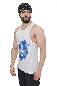 Anax Aesthetics Dry-Tuff Performance Spartan with Dumbell Gym Wear, Sleeveless Gym Stringer, Gym Vest, Men's Vest, Tank Top, Sando Vest-thumb1