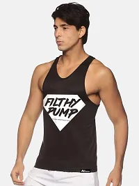 Anax Aesthetics Dry-Tuff Performance Filthy Pump Gym Wear, Sleeveless Gym Stringer, Men's Vest, Gym Vest, Tank Top, Sando Vest-thumb1