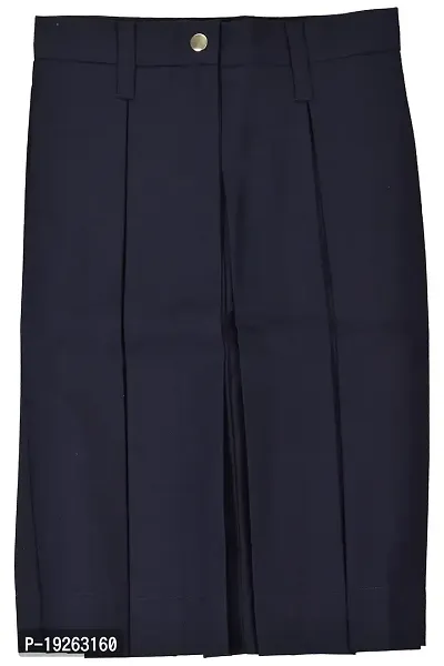 Ideal Girls' Pleated Skirt (GCM1042-4-5 Years, Blue, 4-5 Years)