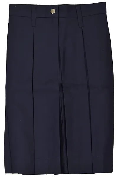 Ideal Girls' Pleated Skirt (GCM1042-4-5 Years, Blue, 4-5 Years)