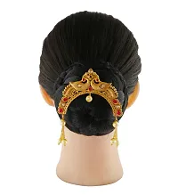 Anuradha Art Jewellery Peacock Inspired Traditional Hair Accessories Ambada Pin for Women/Girls-thumb2