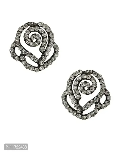 Anuradha Art White-Black Colour Wonderful Designer Earrings for Women/Girls-thumb0