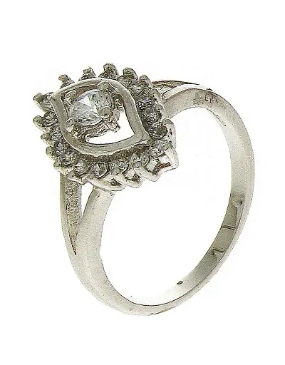 Women Partywear American Diamond Ring... | American diamond ring, American  diamond, Diamond rings design