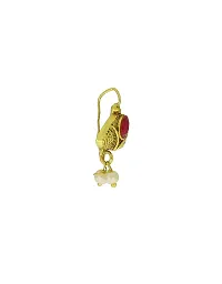 Anuradha Art Gold Finish Stylish Golden Bugadi Earrings | Clip On Earrings | Traditional Bugadi for Women-thumb2