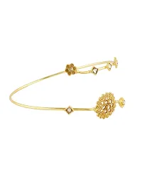 Anuradha Art Very Classy Gold Finish Bajuband for Girls/Women-thumb2