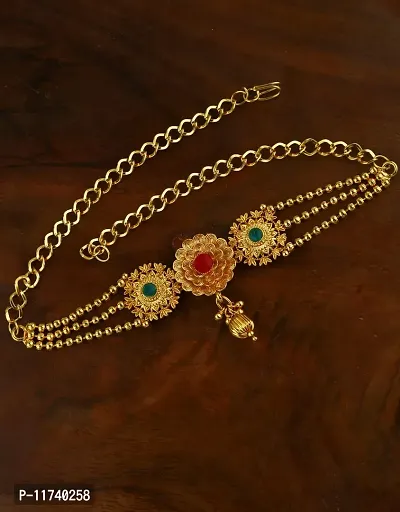 Anuradha Art Fancy Multi-Colour Golden Bajunad for women-thumb3