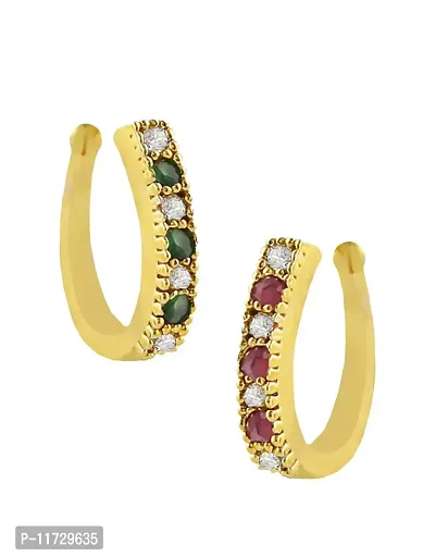 Buy Gold Plated Carved Work Veda Feather Ring - Set Of 3 by Raga Baubles  Online at Aza Fashions.