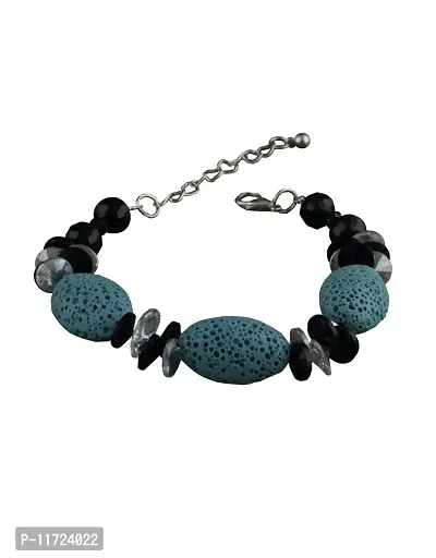 Anuradha Art Classy Designer Blue Colour Wonderful Beads Bracelet for Women/Girls-thumb2