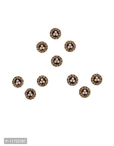 Anuradha Art Jewellery Maroon Colour Stone Bindis Fancy Forehead Bindis For Ladies