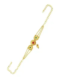 Anuradha Art Fancy Multi-Colour Golden Bajunad for women-thumb1