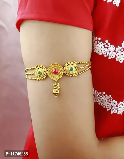 Anuradha Art Fancy Multi-Colour Golden Bajunad for women-thumb4