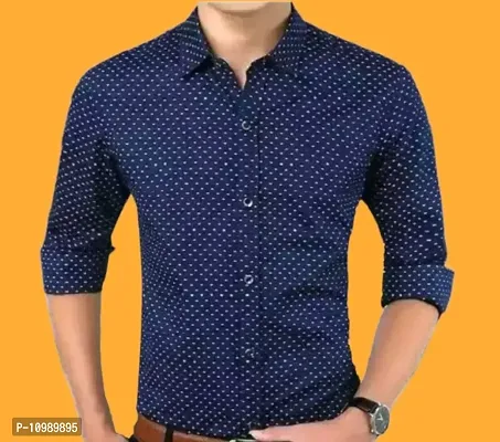 Trending Dotted Shirt For Men, Mens Regular Fit Cotton Casual Shirt for Men Full Sleeve Pack Of 1-thumb0