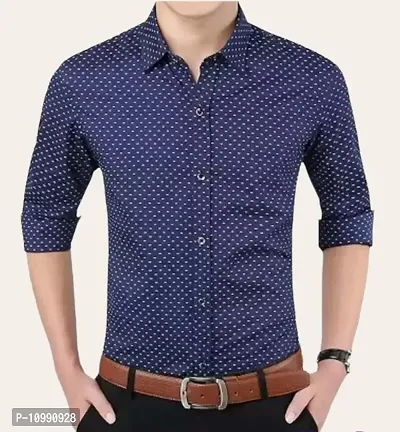 Trending Dotted Shirt For Men, Mens Regular Fit Cotton Casual Shirt for Men Full Sleeve Pack Of 1-thumb0