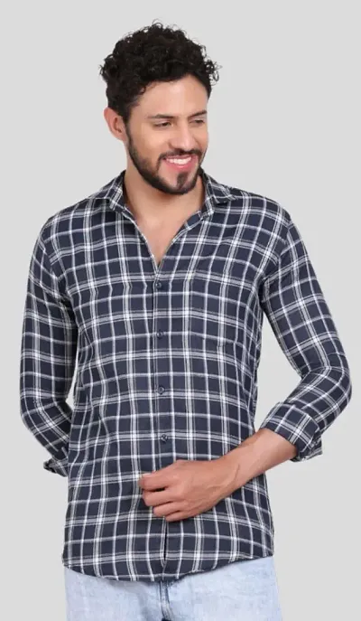 Checked Full Sleeve Shirt for Men