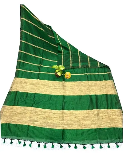 Women's Floral Block Printed Traditional Cotton Silk New Design Saree.