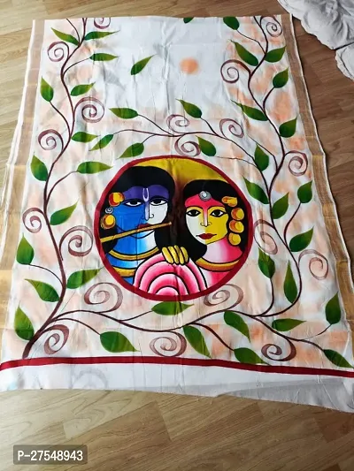 Attractive kerala Cotton Saree with Blouse piece