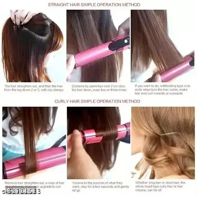2 in 1 straightener and curler for hair styling Hair Straightener-thumb4