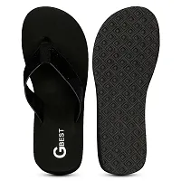 G BEST Women's Fashion Slippers | Light weight, Comfortable & Trendy | Casual and Stylish Slippers For Women Flip Flop (BLACK, numeric_7)-thumb1