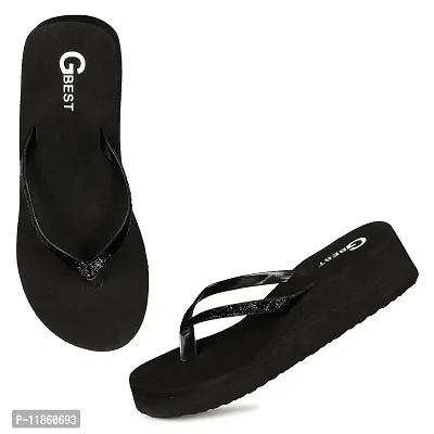 G BEST Combo Soft Comfortable Slippers & Flip-Flops for Women (BLACK, PINK, numeric_6)-thumb4