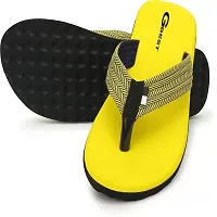 G BEST Slippers And Flip Flops For Men (GREEN, YELLOW, numeric_6)-thumb2