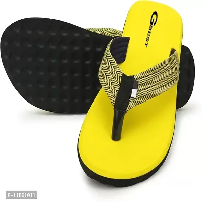 G BEST Slippers And Flip Flops For Men (GREEN, YELLOW, numeric_6)-thumb3