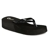 G BEST Combo Soft Comfortable Slippers & Flip-Flops for Women (BLACK, RED1, numeric_5)-thumb1