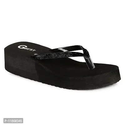 G BEST Combo Soft Comfortable Slippers & Flip-Flops for Women (BLACK, RED1, numeric_5)-thumb2