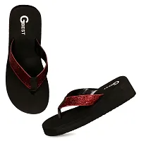 G BEST Combo Soft Comfortable Slippers & Flip-Flops for Women (BLACK, RED1, numeric_5)-thumb4
