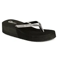 G BEST Combo Soft Comfortable Slippers & Flip-Flops for Women (BLACK, SILVER, numeric_7)-thumb2