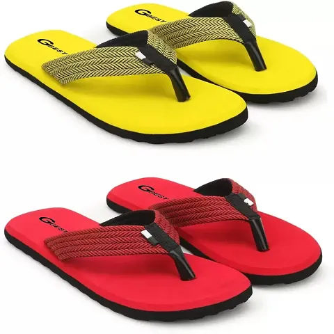 G BEST Slippers And Flip Flops For Men (BLACK, GREEN, numeric_7)