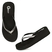 G BEST Combo Soft Comfortable Slippers & Flip-Flops for Women (BLACK, SILVER, numeric_7)-thumb4