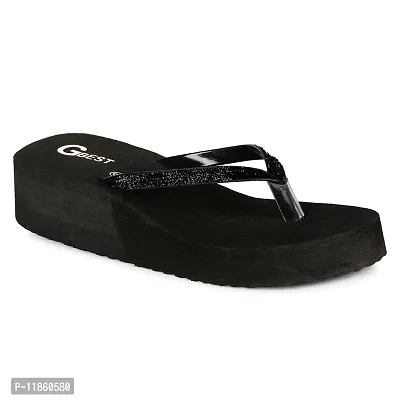 G BEST Combo Soft Comfortable Slippers & Flip-Flops for Women (BLACK, SILVER, numeric_7)-thumb2