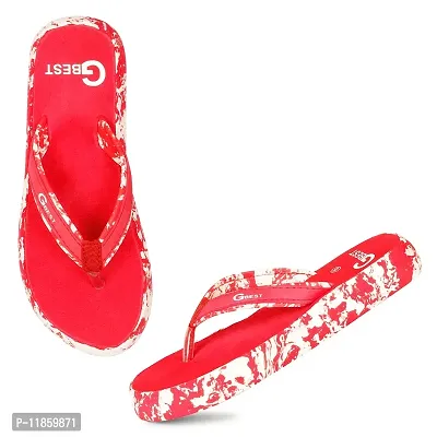 G BEST Combo Soft Comfortable Slippers & Flip-Flops for Women (BLACK, RED3, numeric_8)-thumb5