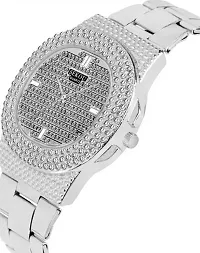 Elegant Silver Diamond Analog Watch For Unisex-thumb1