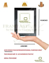 Framtastic Bala Tripura Sundari Photo Frame(8 x 10 Inches) , Wood ,Brown,Wall Mount-thumb1