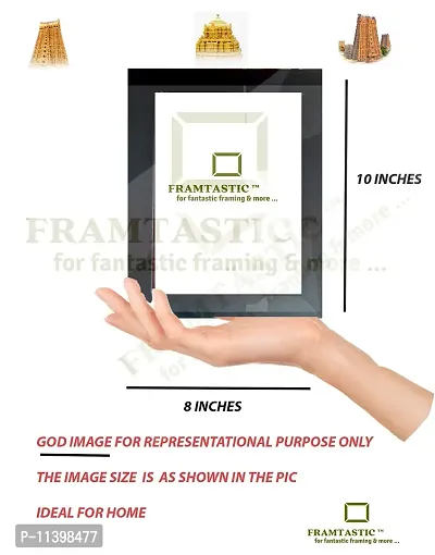 Framtastic Bala Tripura Sundari Photo Frame(8 x 10 Inches) , Wood ,Brown,Wall Mount-thumb2